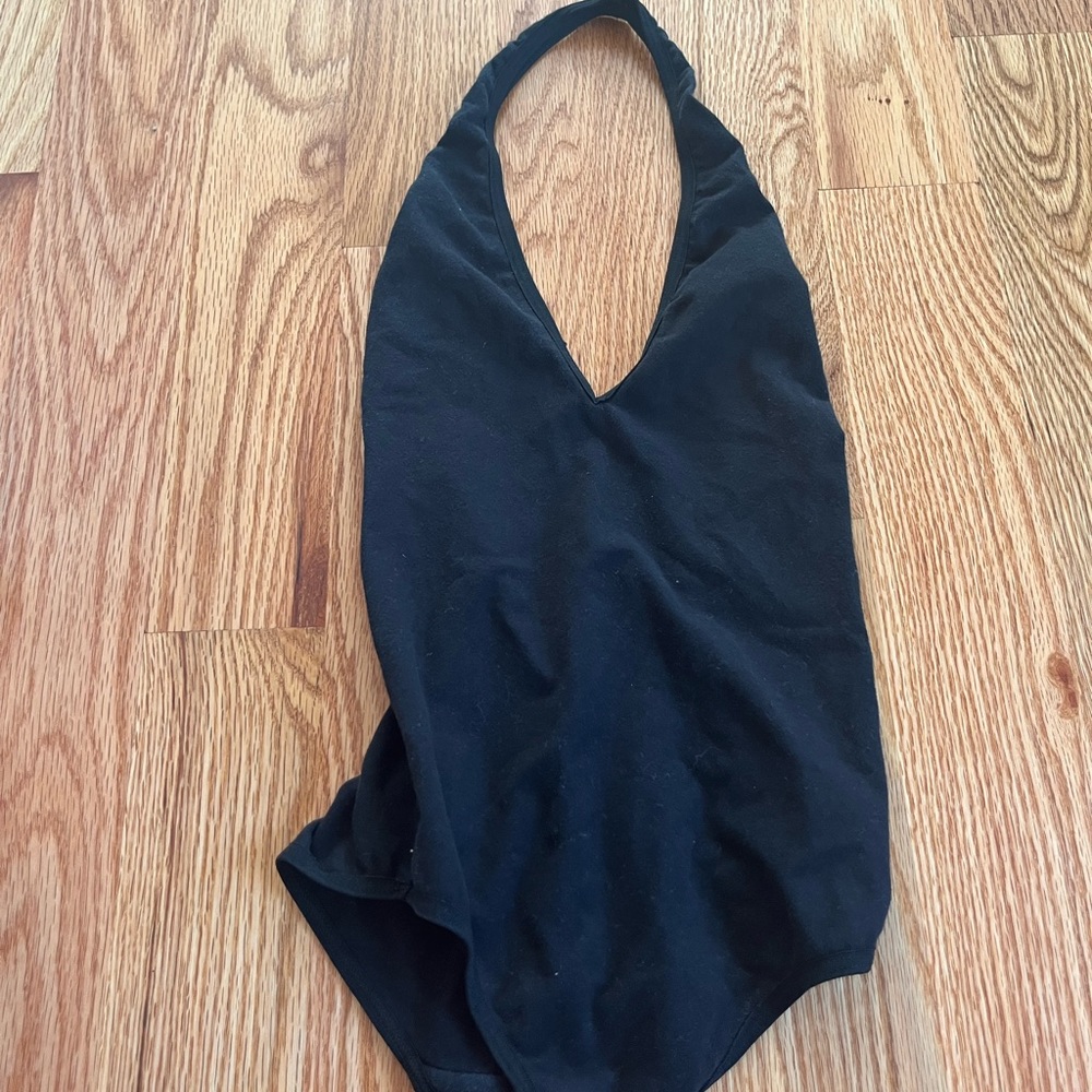 Halter backless bodysuit